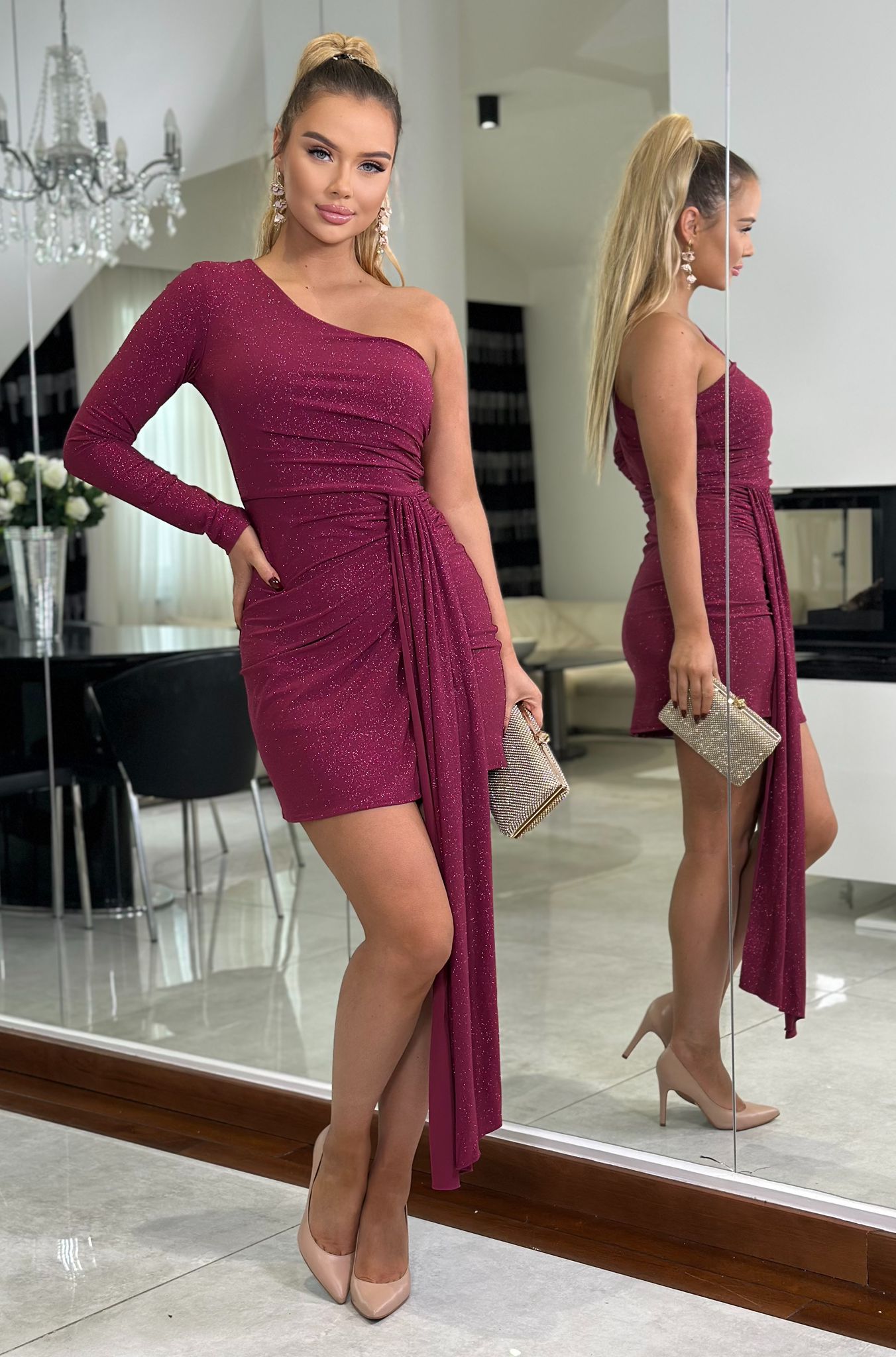 Sukienka Crimson Allure — zdjęcie 3