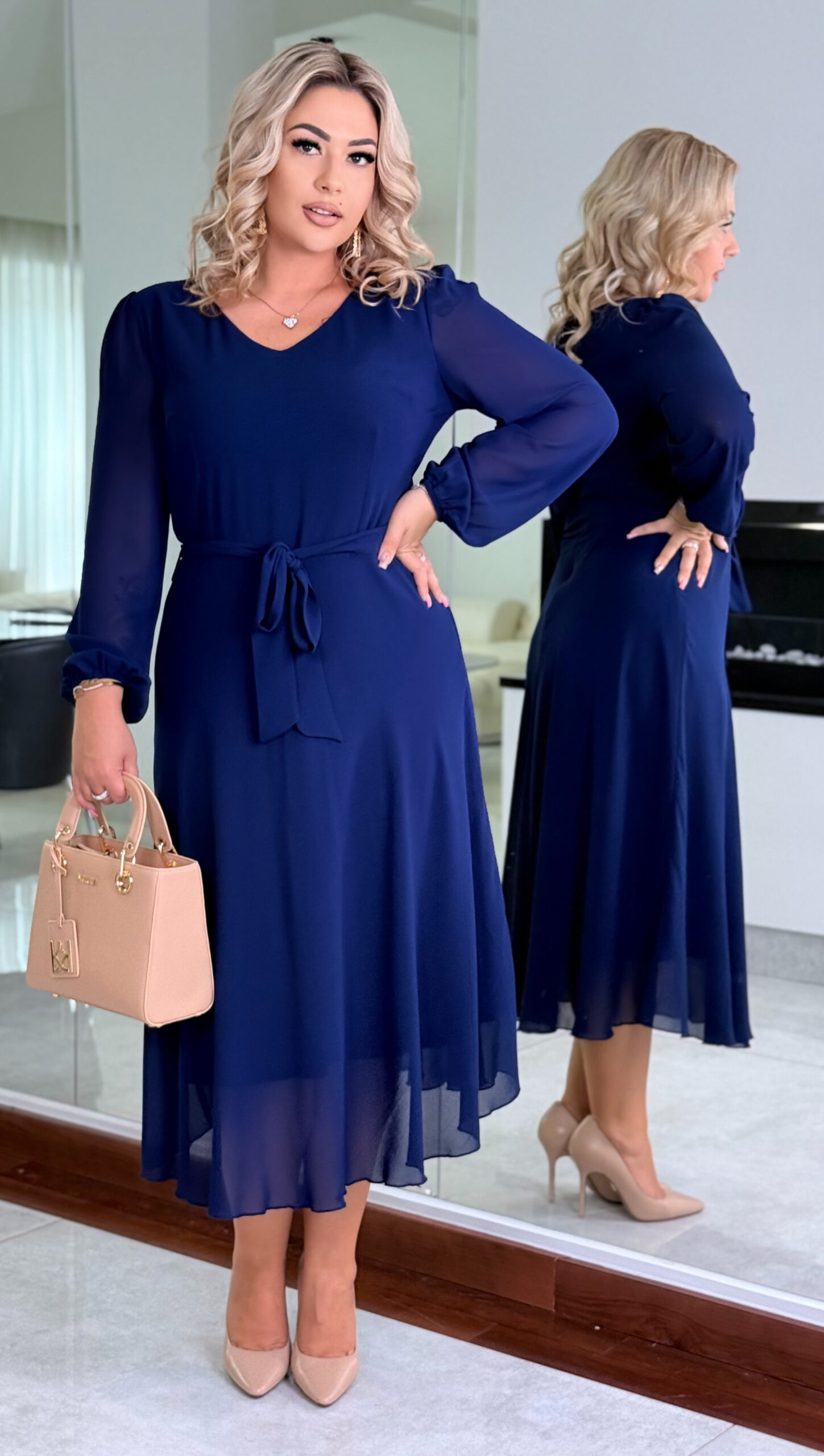 Sukienka Camille Bleu — zdjęcie 3