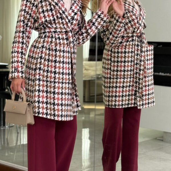 Płaszcz Vivianne Houndstooth — zdjęcie 4