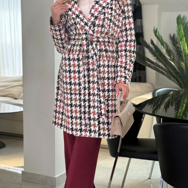 Płaszcz Vivianne Houndstooth — zdjęcie 3