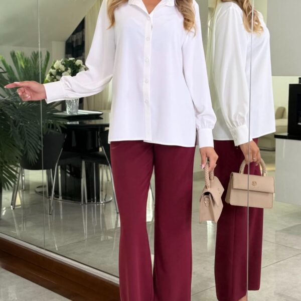 Bluzka koszulowa Cream Soft — zdjęcie 3
