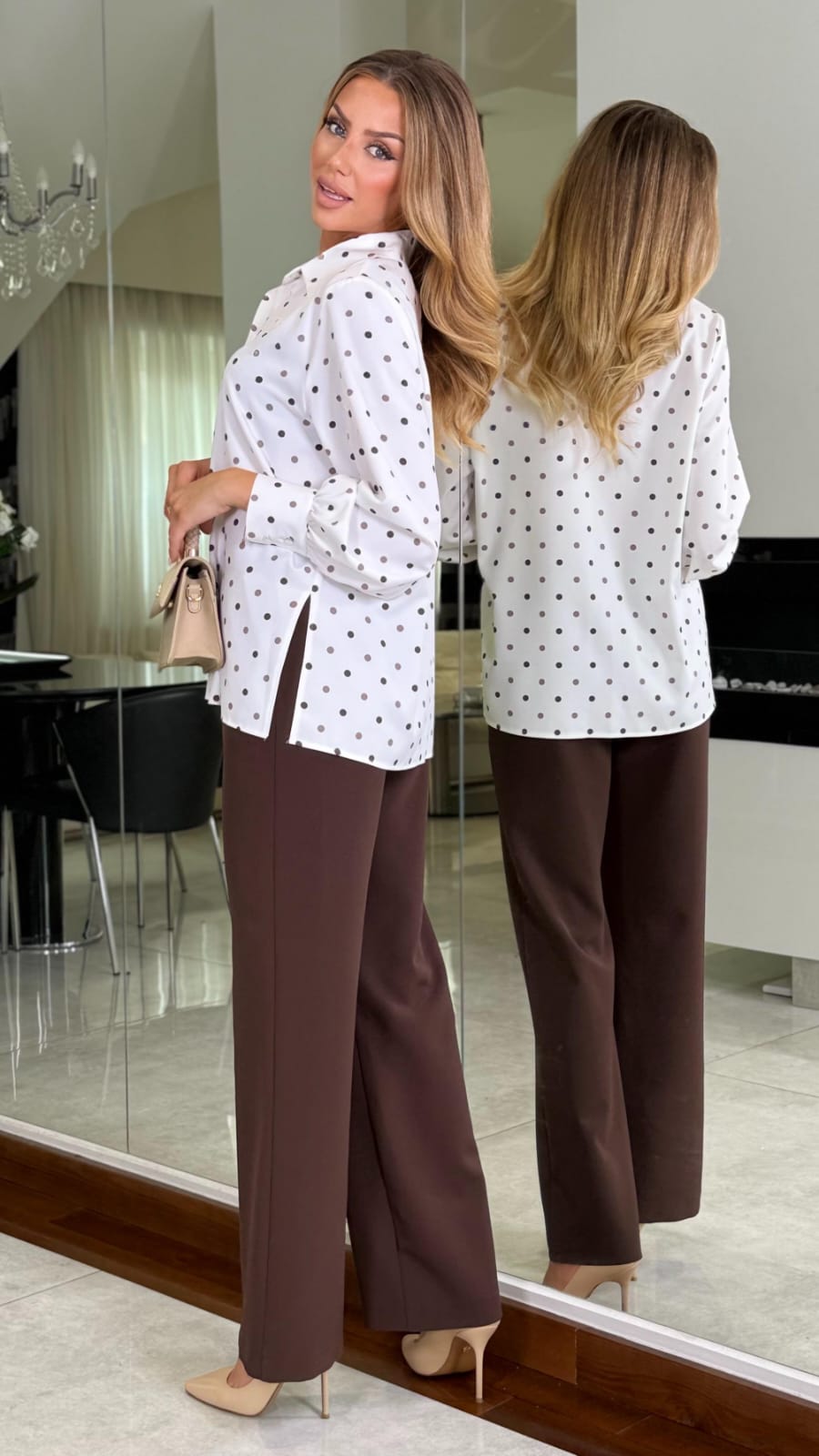 Bluzka koszulowa Milano Dots — zdjęcie 2