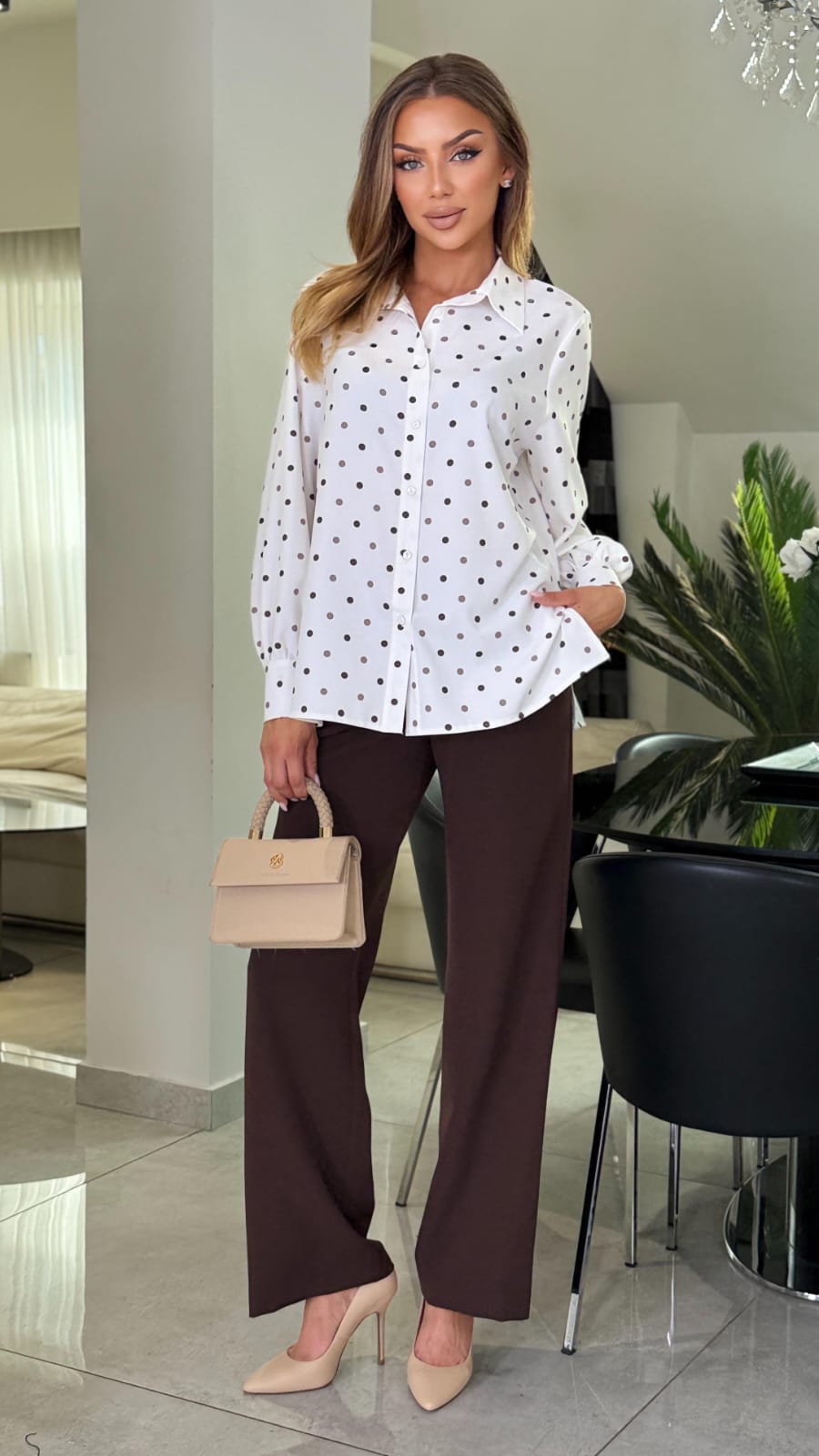 Bluzka koszulowa Milano Dots — zdjęcie 3