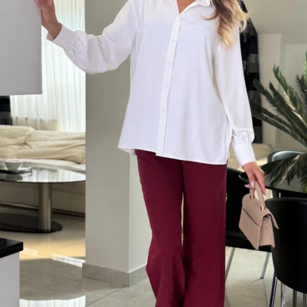 Bluzka koszulowa Cream Soft — zdjęcie 2