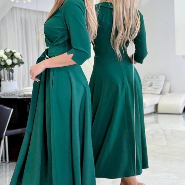 Sukienka Velvet Green — zdjęcie 2