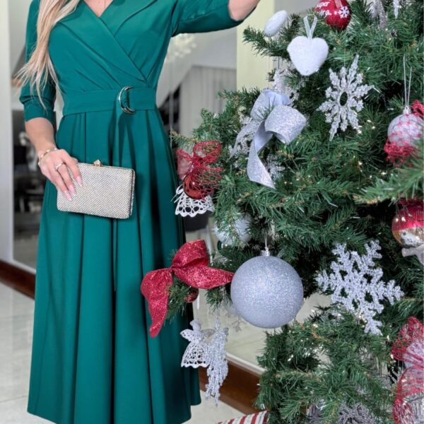 Sukienka Velvet Green — zdjęcie 4