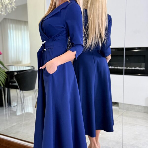 Sukienka Lauratte Navy Long — zdjęcie 3