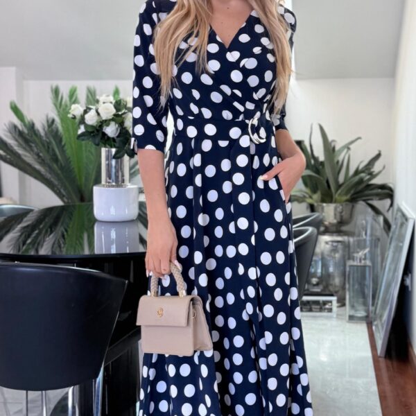 Sukienka Navy Polka Classic