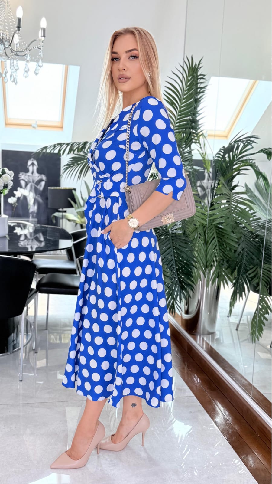 Sukienka Polka Blue — zdjęcie 7