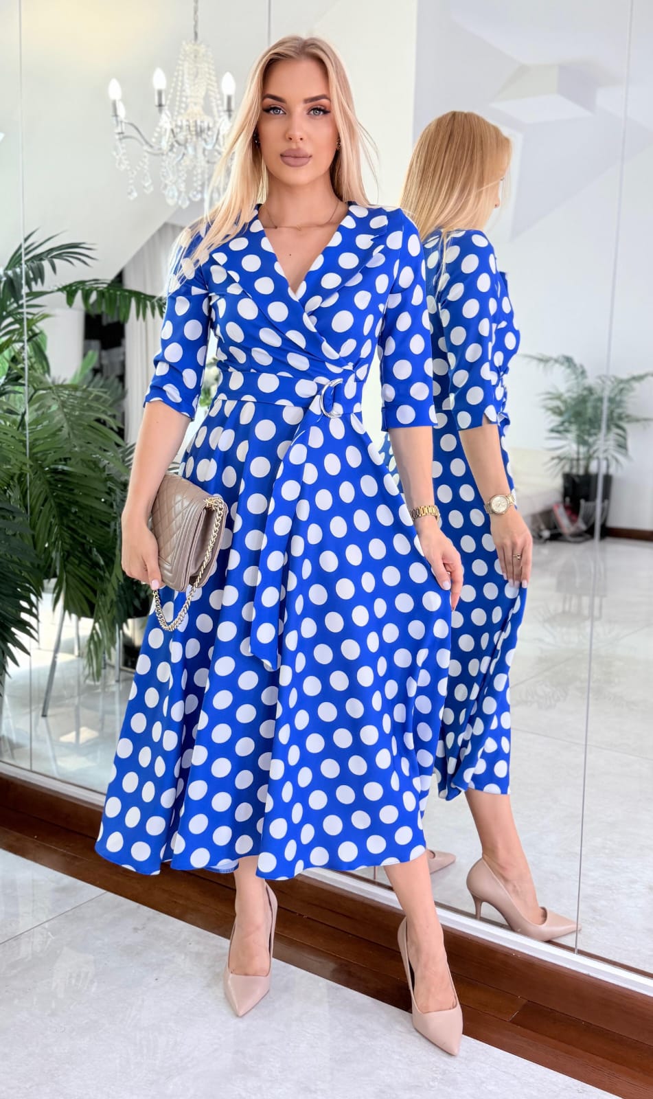 Sukienka Polka Blue — zdjęcie 5