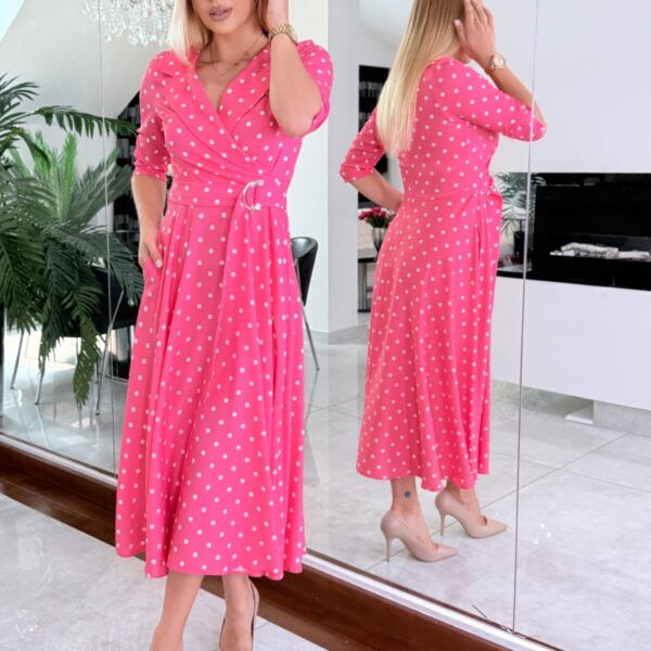 Sukienka Polka Love Pink — zdjęcie 6