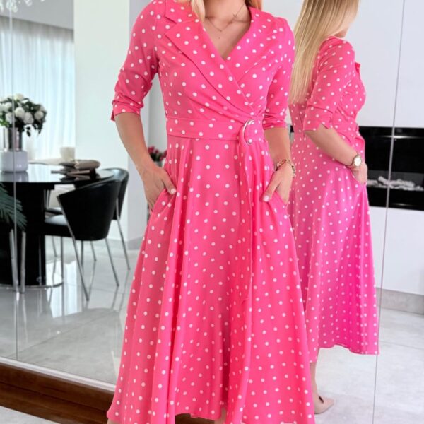Sukienka Polka Love Pink
