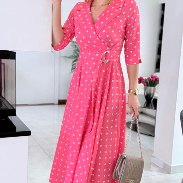 Sukienka Polka Love Pink — zdjęcie 2