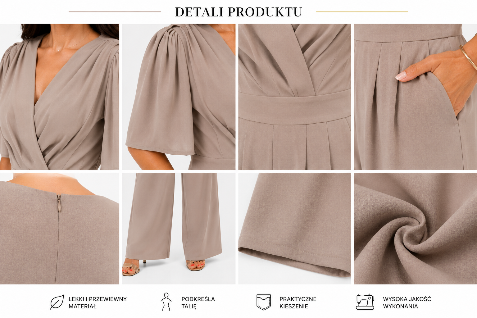 Kombinezon Beige Luxury — zdjęcie 3