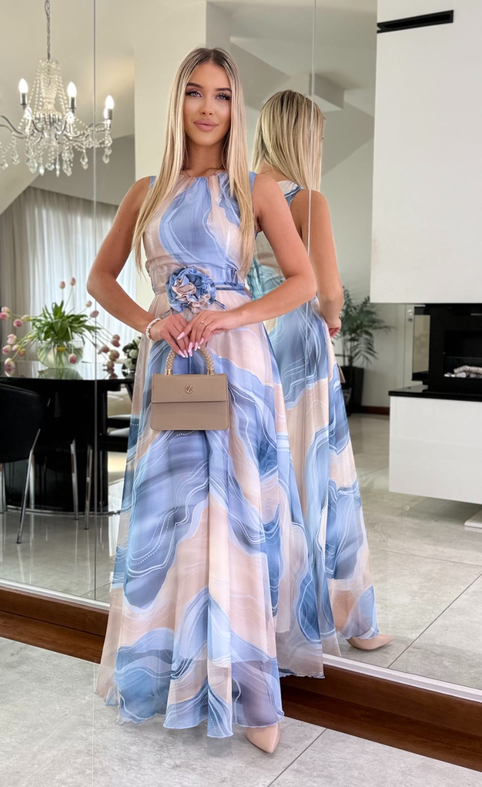 Sukienka Azure Bloom Maxi
