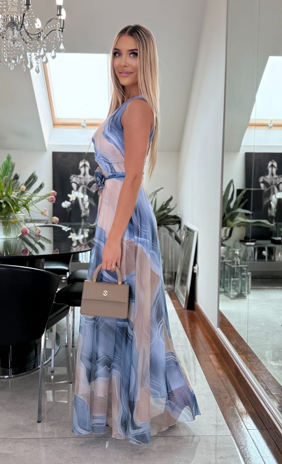 Sukienka Azure Bloom Maxi — zdjęcie 2