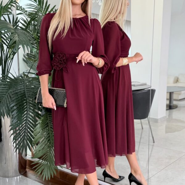 Sukienka Aurelia Bordo — zdjęcie 5