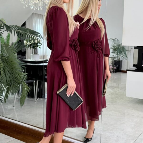 Sukienka Aurelia Bordo — zdjęcie 4